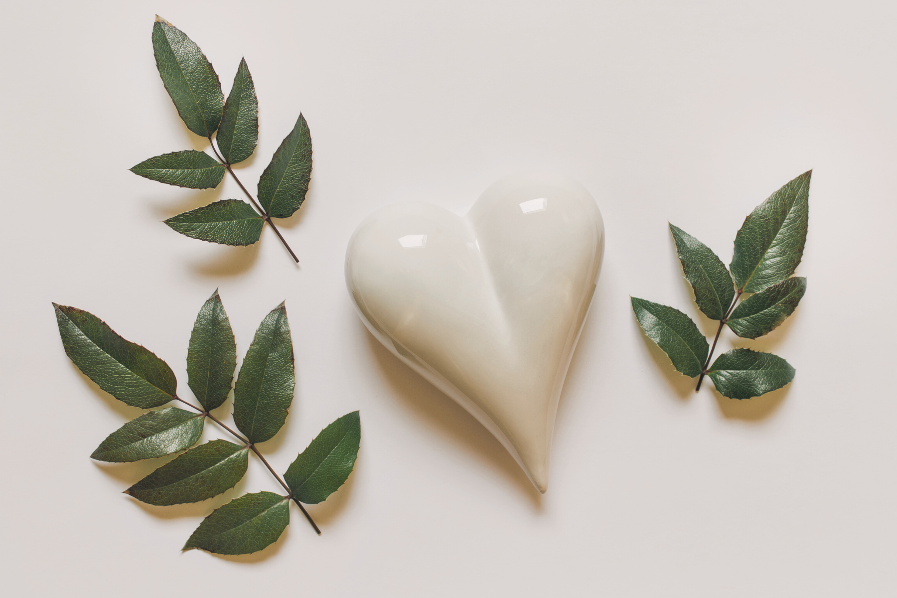Heart Surrounded by Leaves