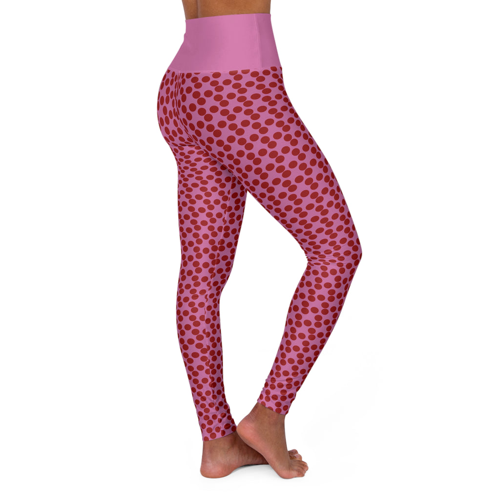 Polka Dot High Waisted Yoga Leggings