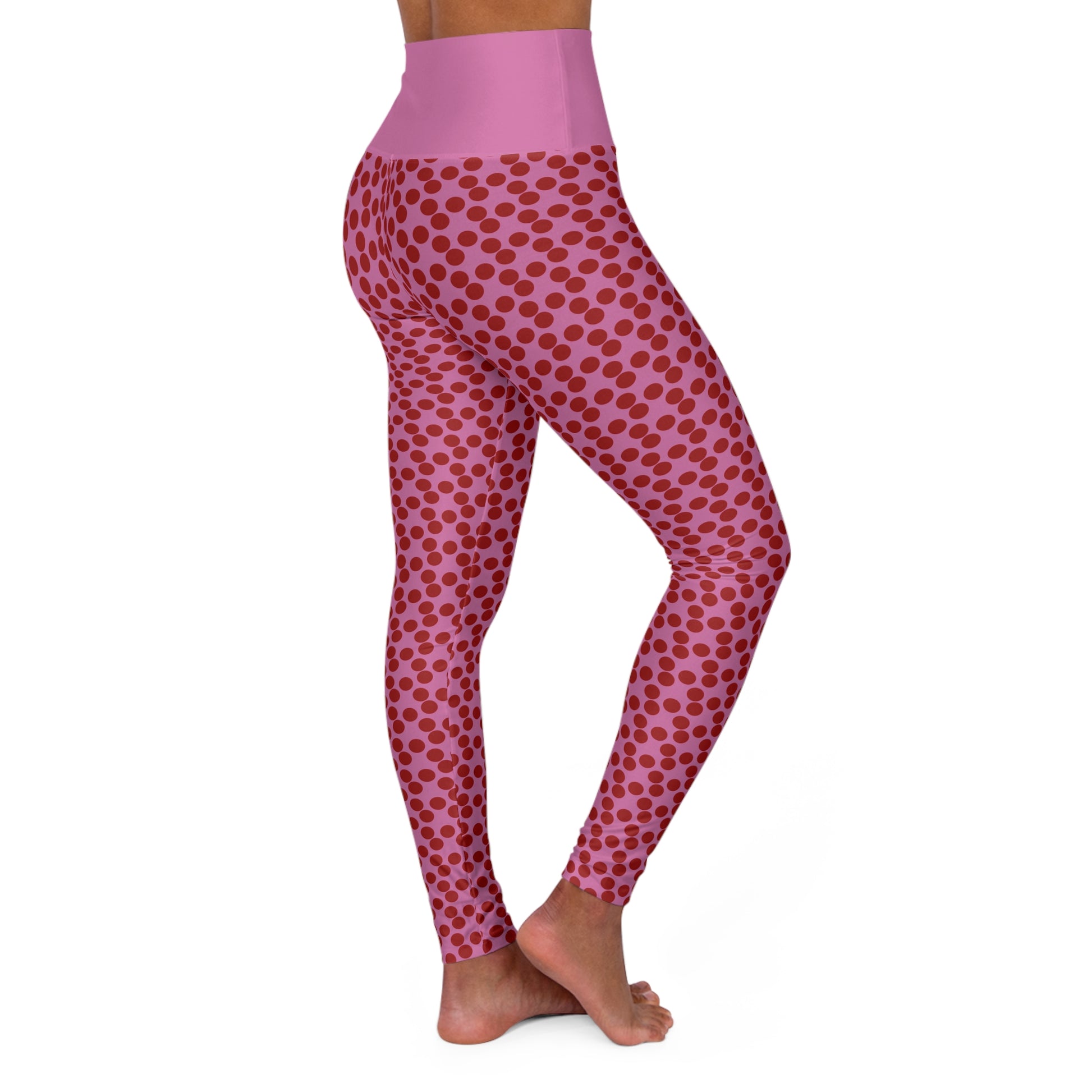 Polka Dot High Waisted Yoga Leggings