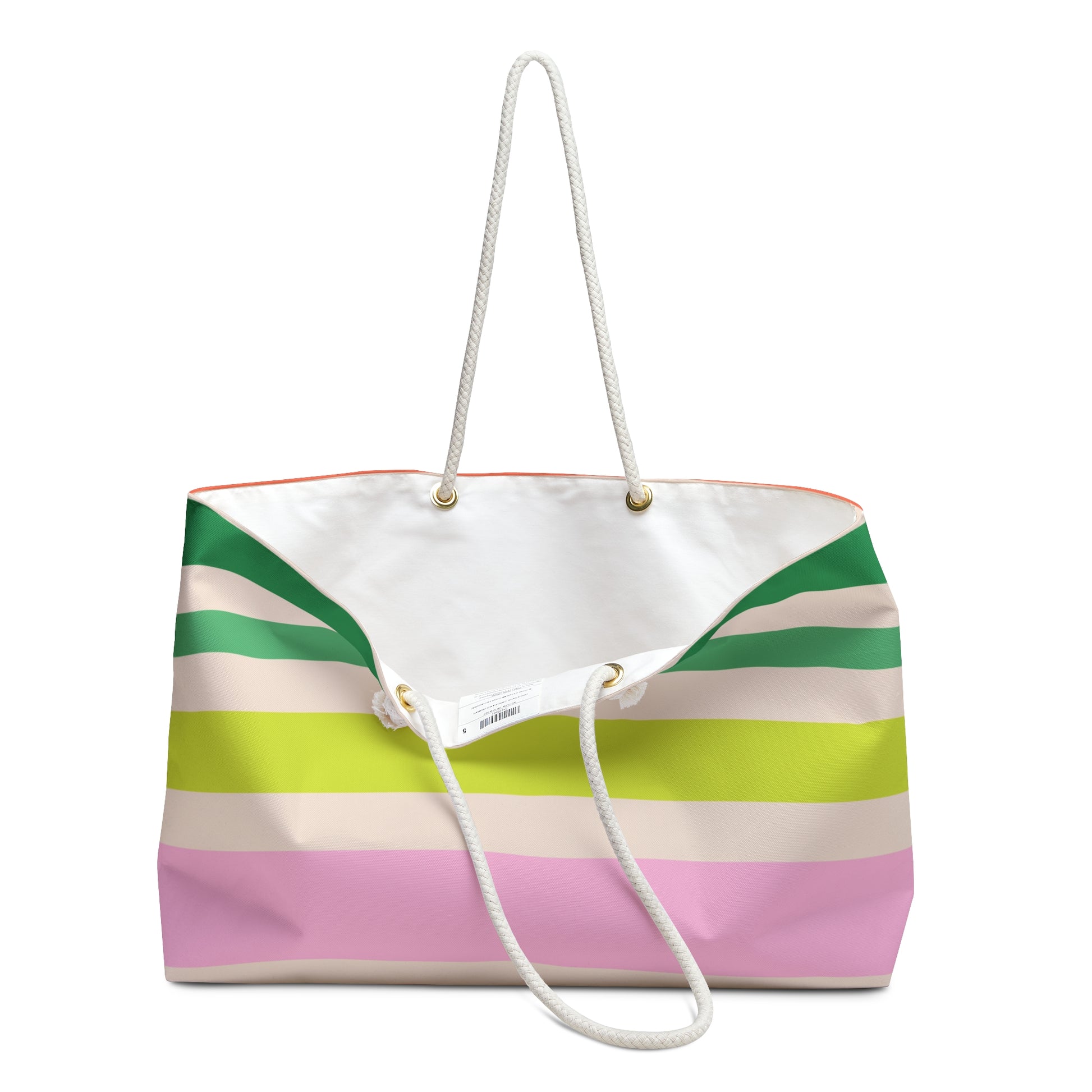 Weekender Bag in Melon Stripe