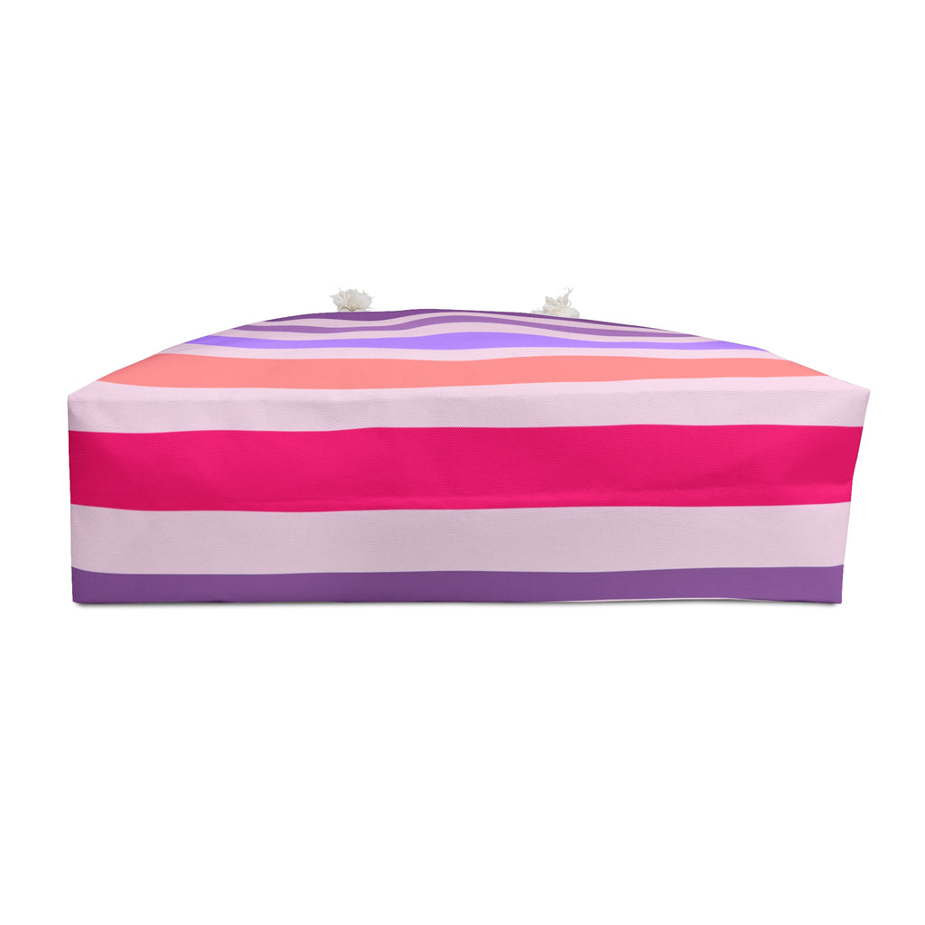 Weekender Bag in Sunset Stripe