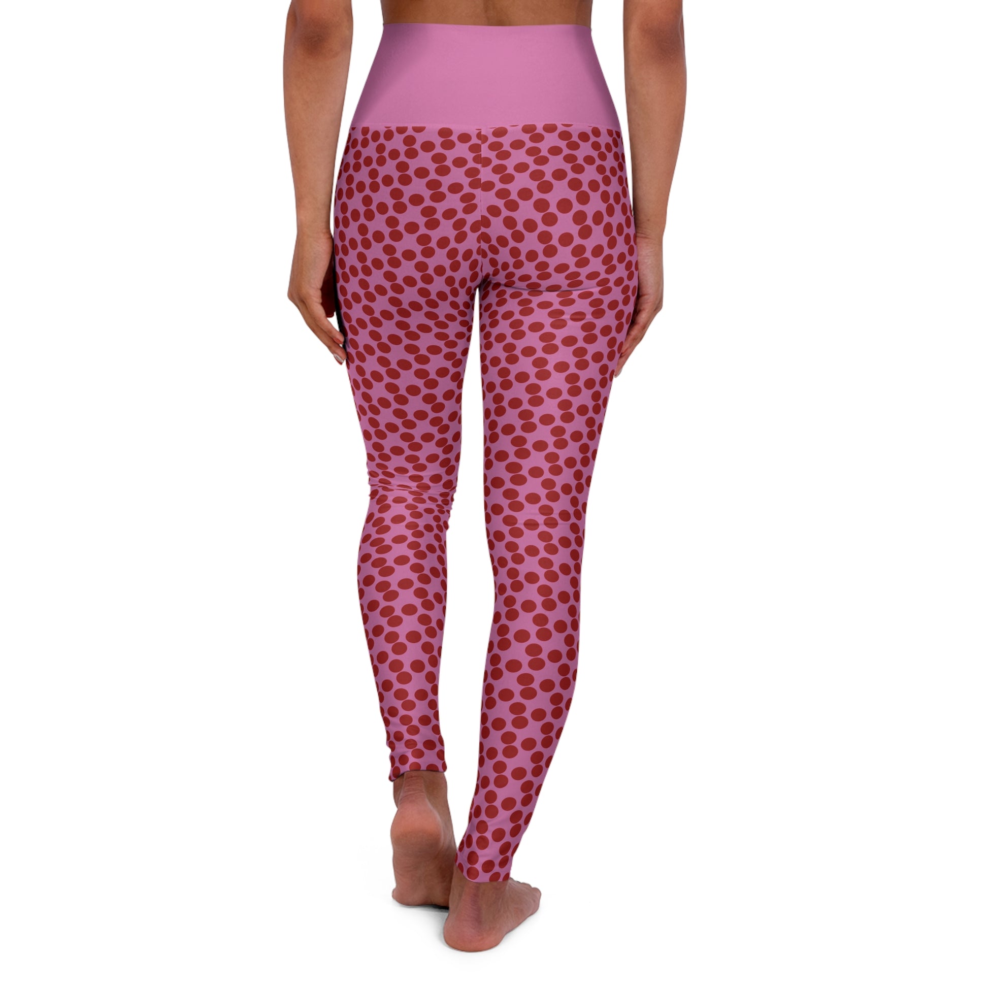 Polka Dot High Waisted Yoga Leggings