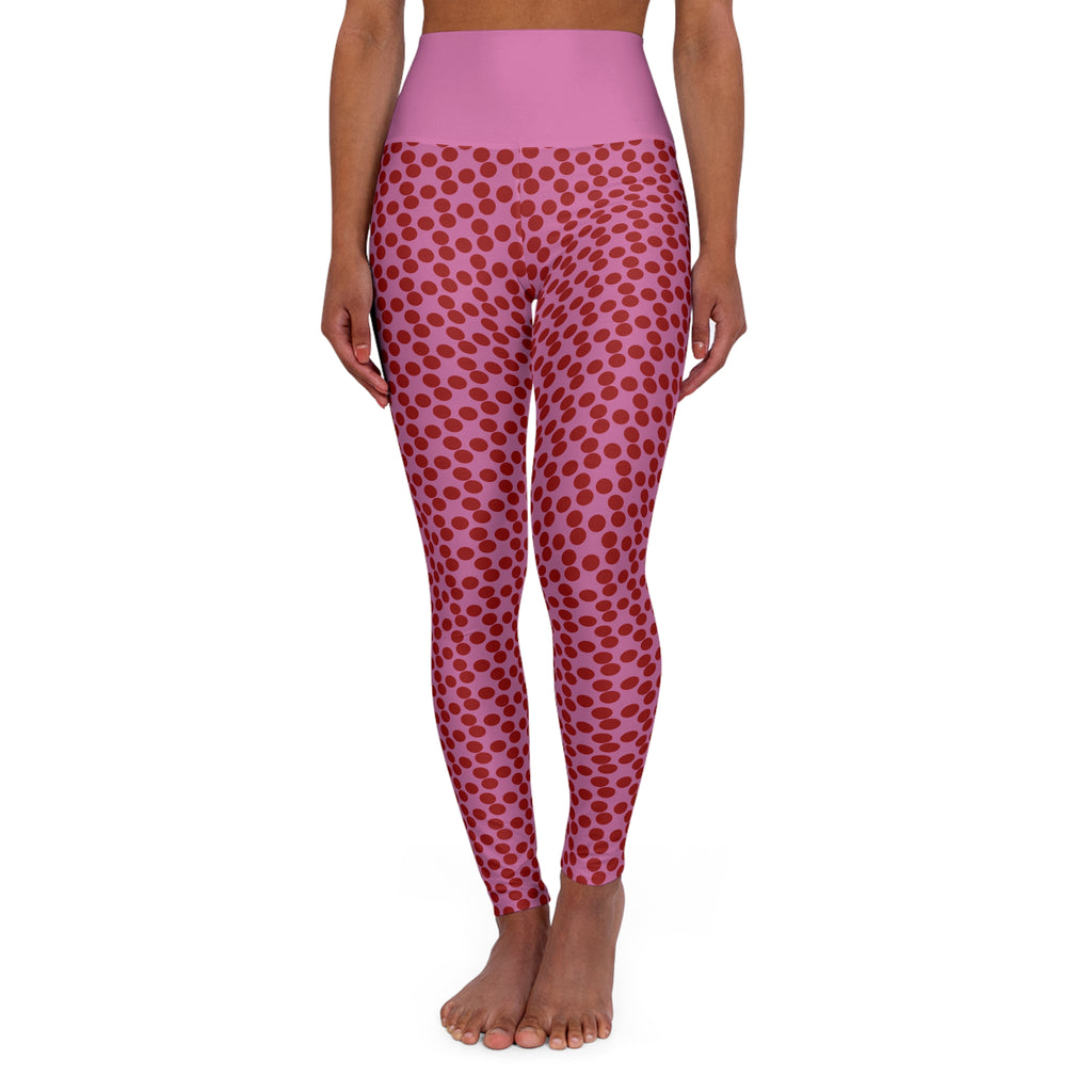 Polka Dot High Waisted Yoga Leggings