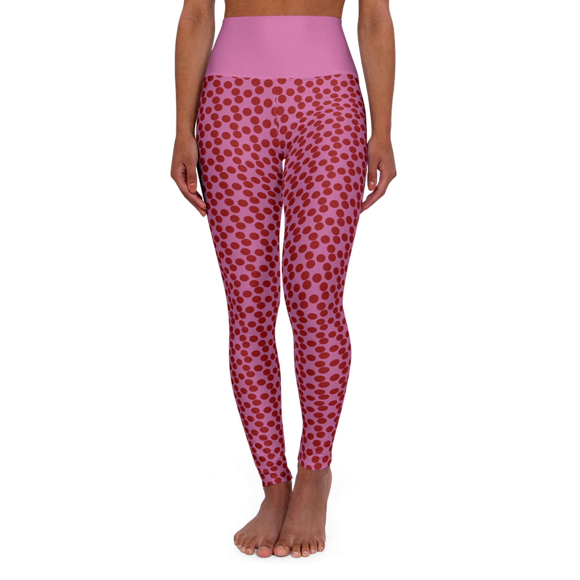 Polka Dot High Waisted Yoga Leggings